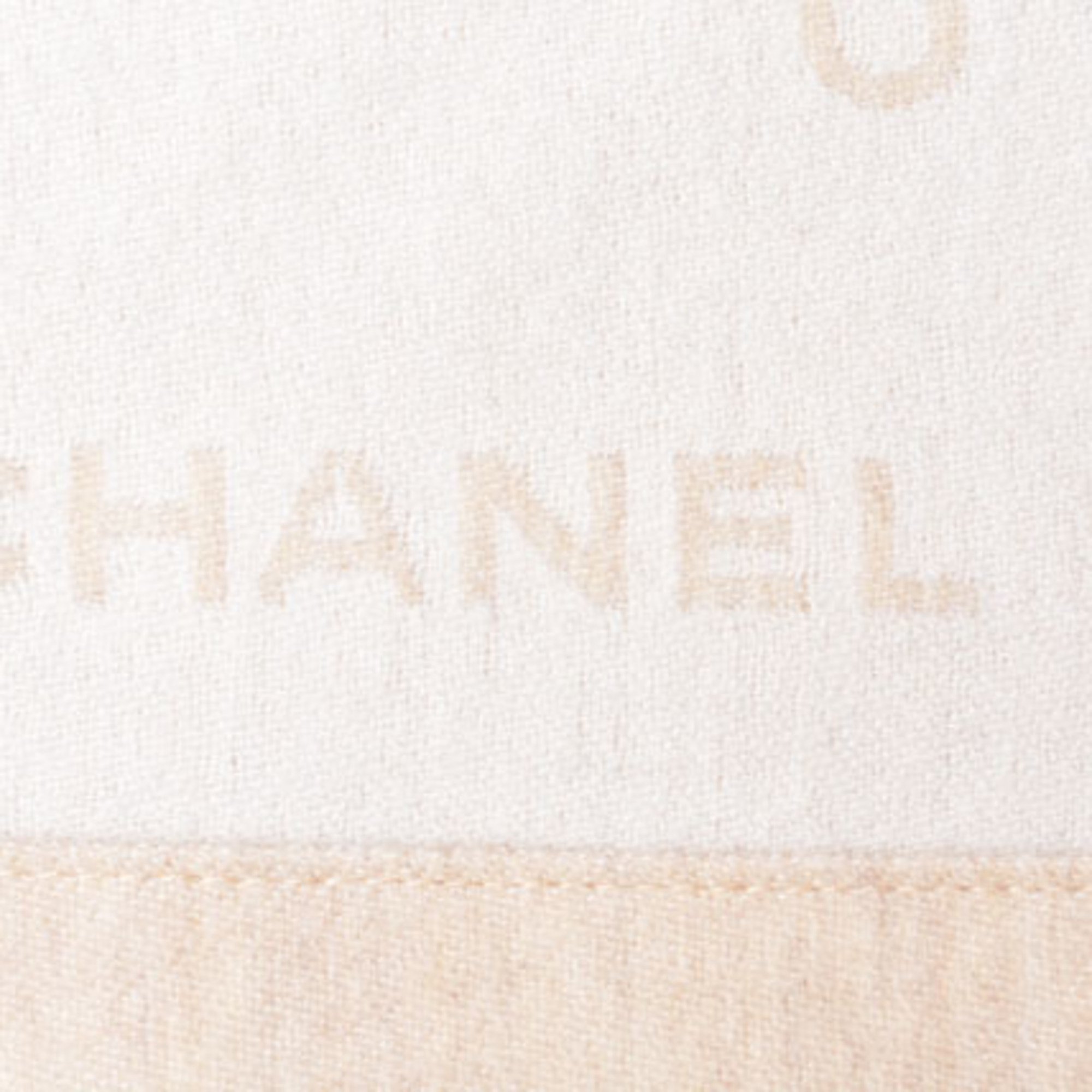 Chanel Blanket, CHANEL Reversible Blanket Mademoiselle CC Motif Wool Silk