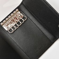 PRADA 6-ring key case, holder, 1M0222, SAFFIANO embossed leather, NERO, black, outlet