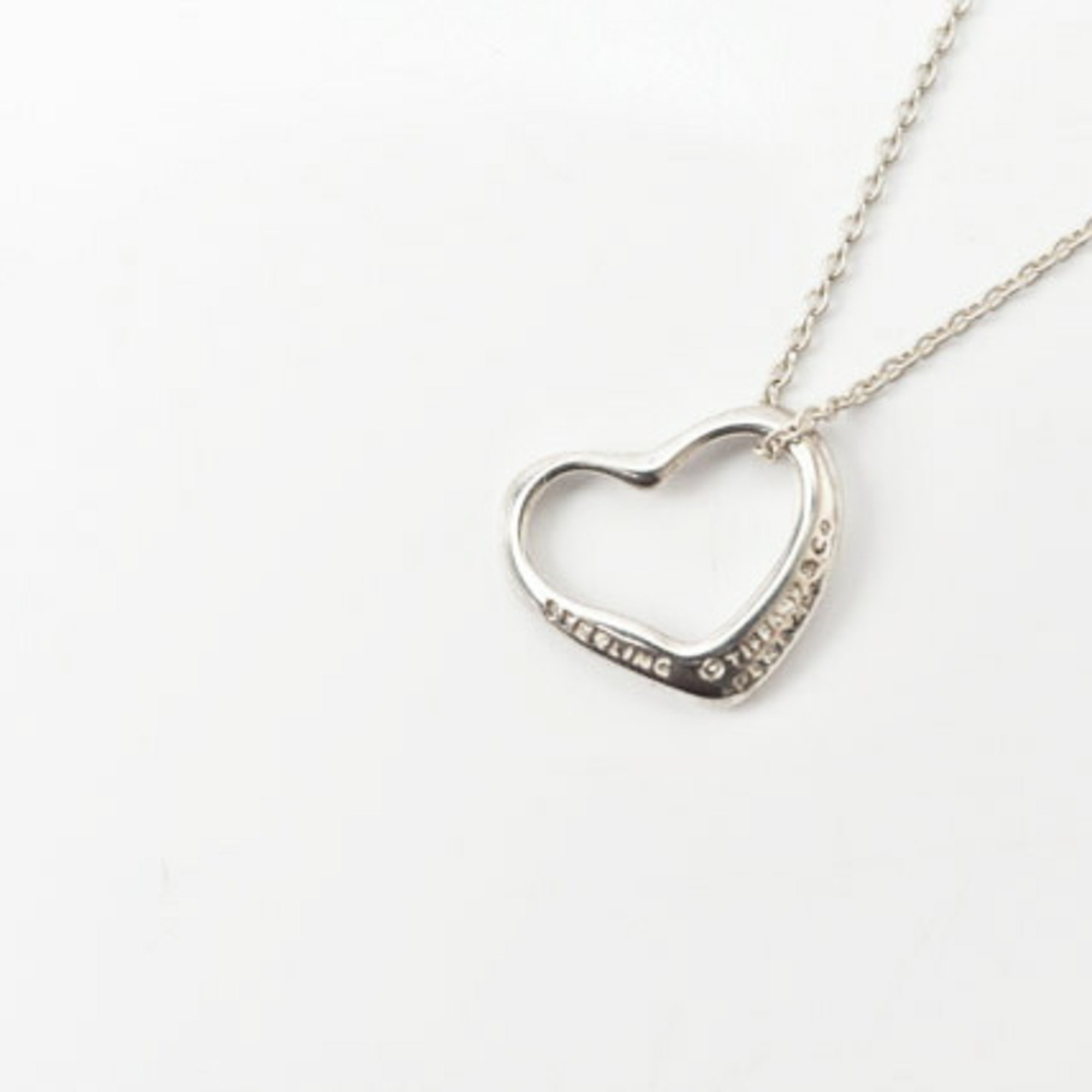 Tiffany Necklace Pendant Silver TIFFANY&Co. Heart Width 1.5cm