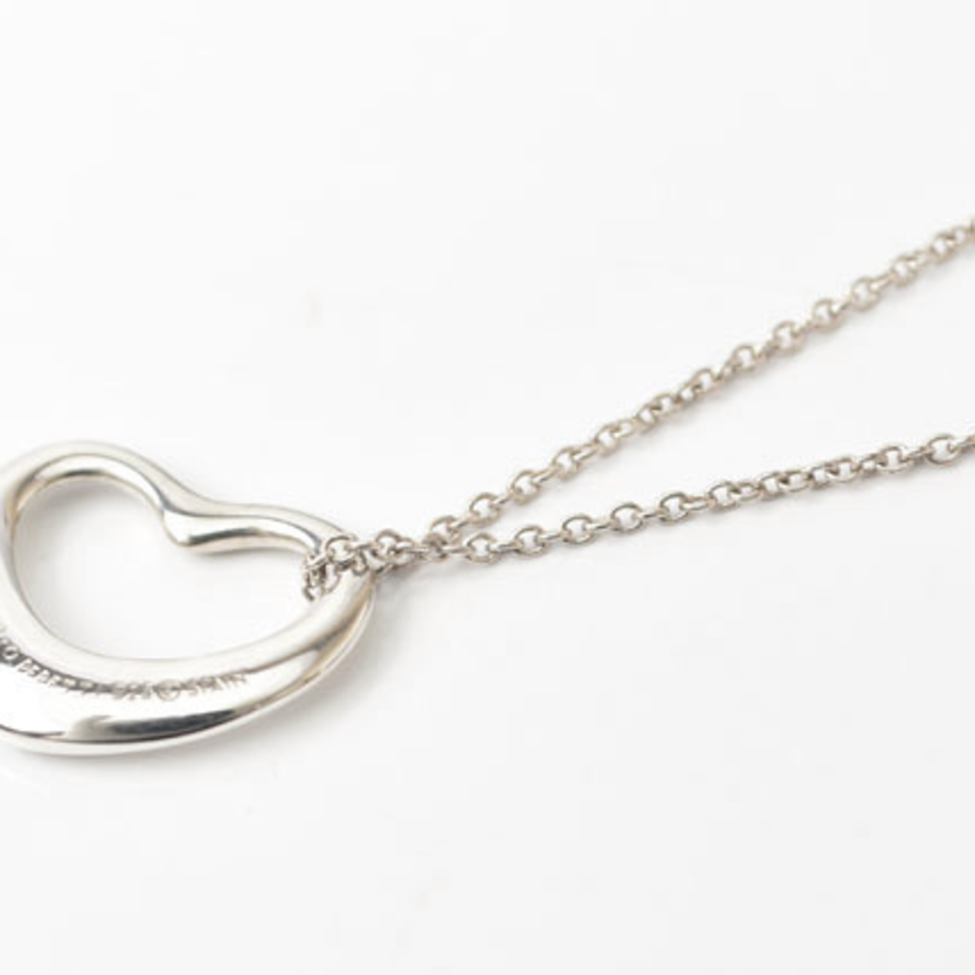 Tiffany Necklace Pendant Silver TIFFANY&Co. Heart Width 1.5cm