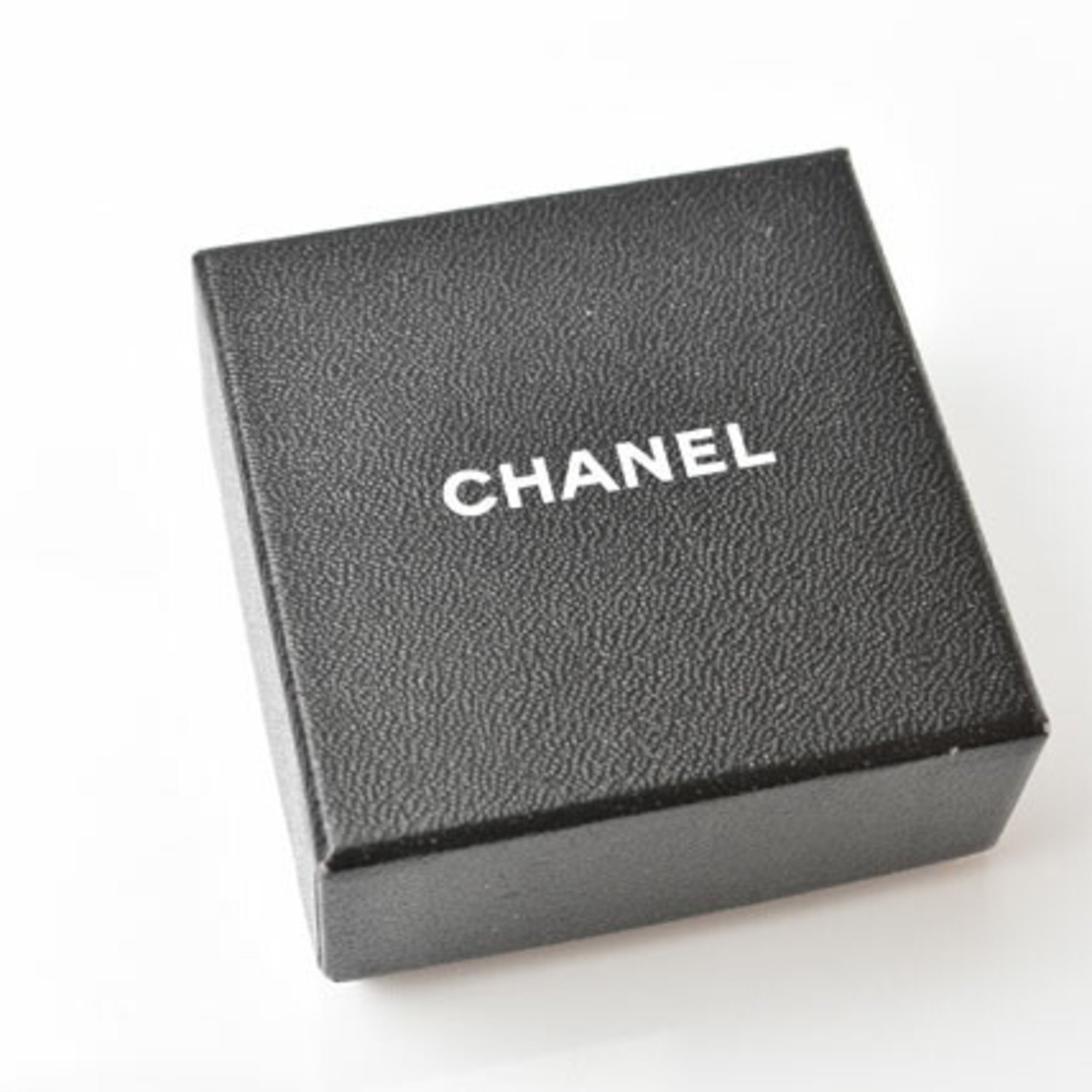 Chanel Earrings CHANEL Coco Mark CC Metal Gunmetal