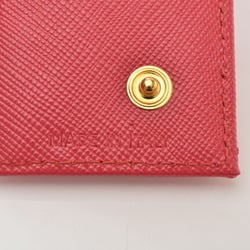 PRADA Key Case Holder 6-Row 1M0222 TESSUTO Triangle PEONIA