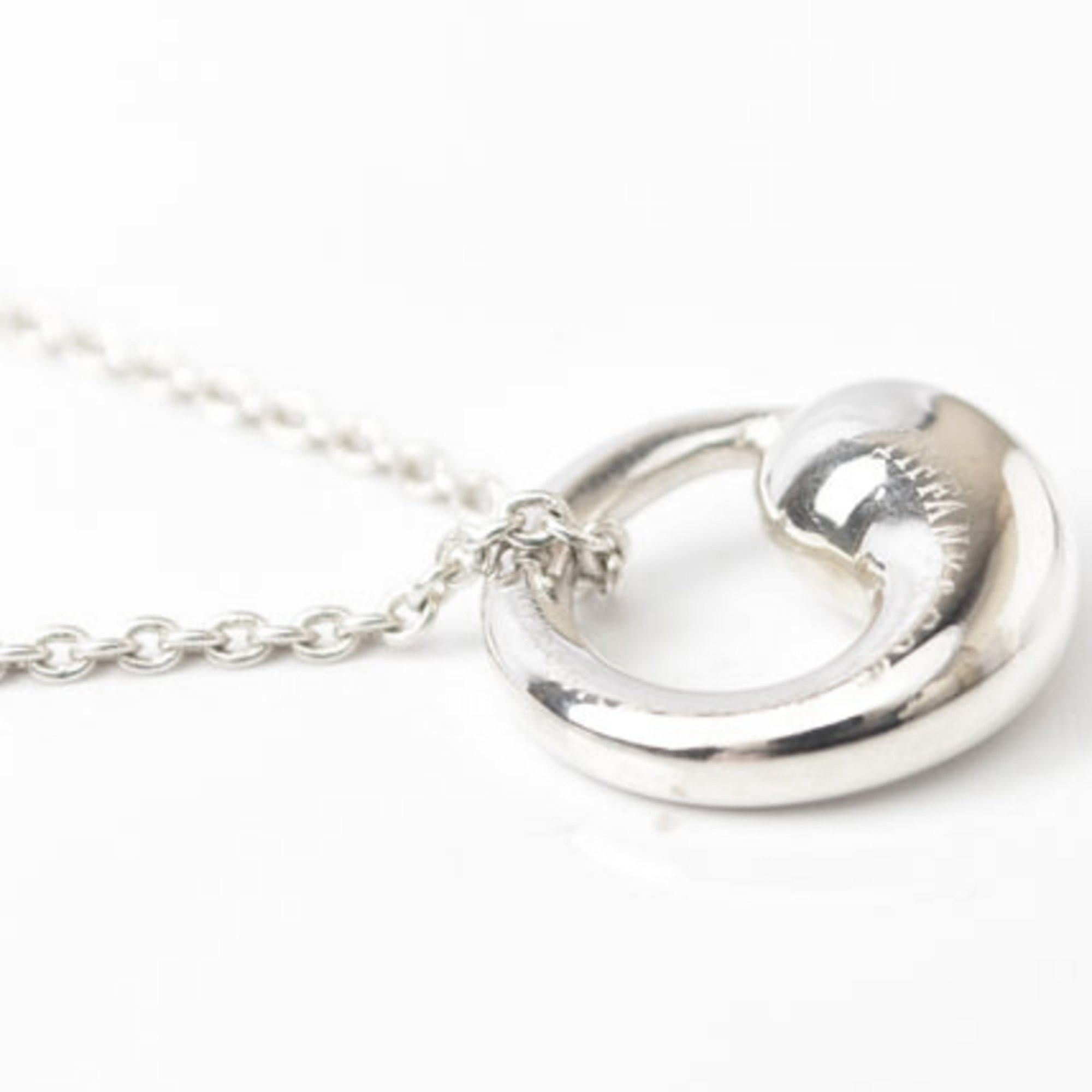 Tiffany Necklace Pendant Silver TIFFANY&Co. Eternal Circle Elsa Peretti