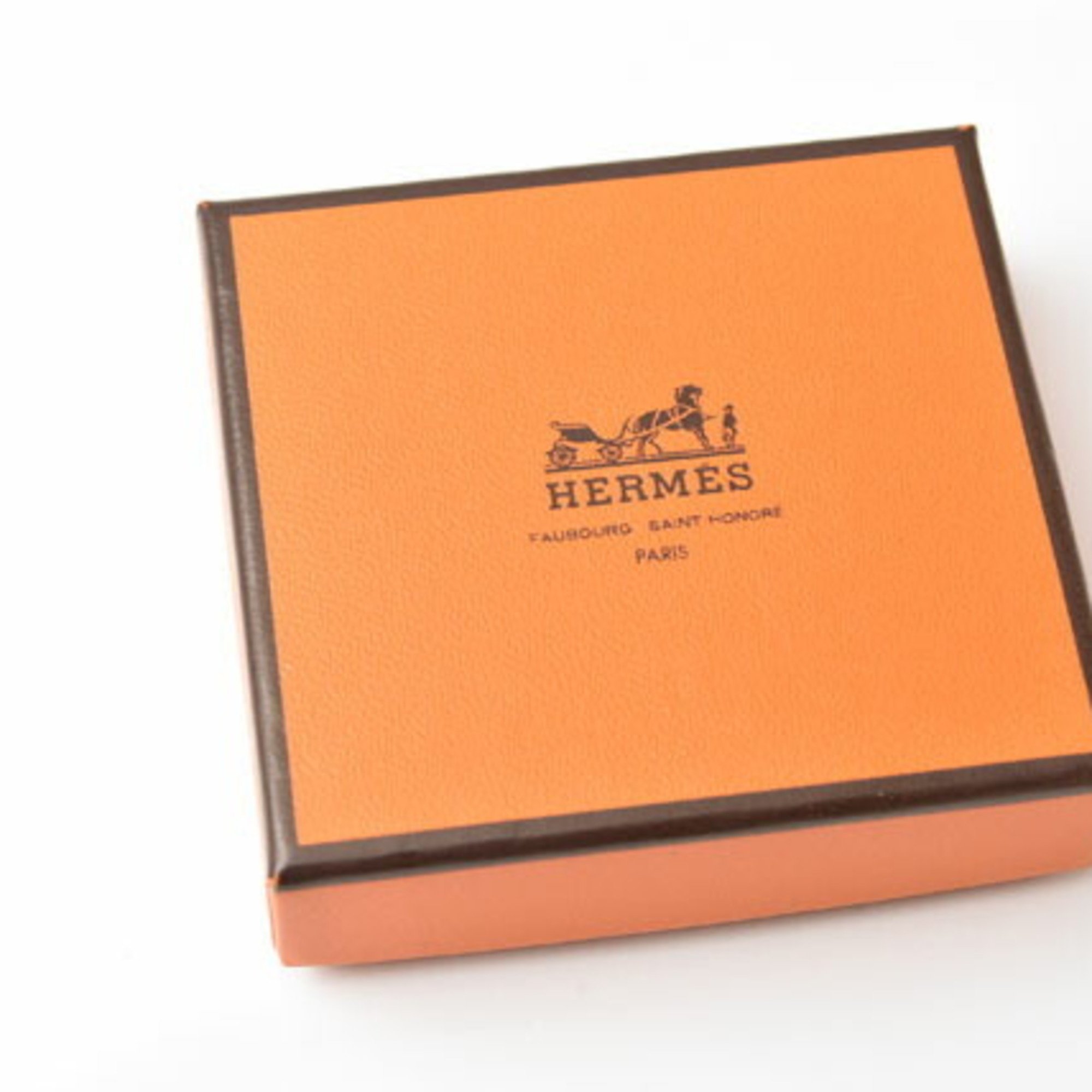 Hermes Earrings HERMES Fusion Amulet Marocinier Buffalo Horn Padlock Kelly Motif Orange Pink Yellow