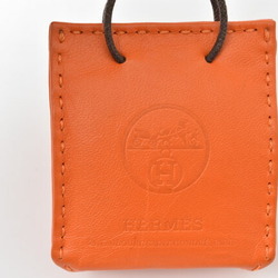 Hermes Bag Charm Strap Sac Orange Keychain Anjou Milo