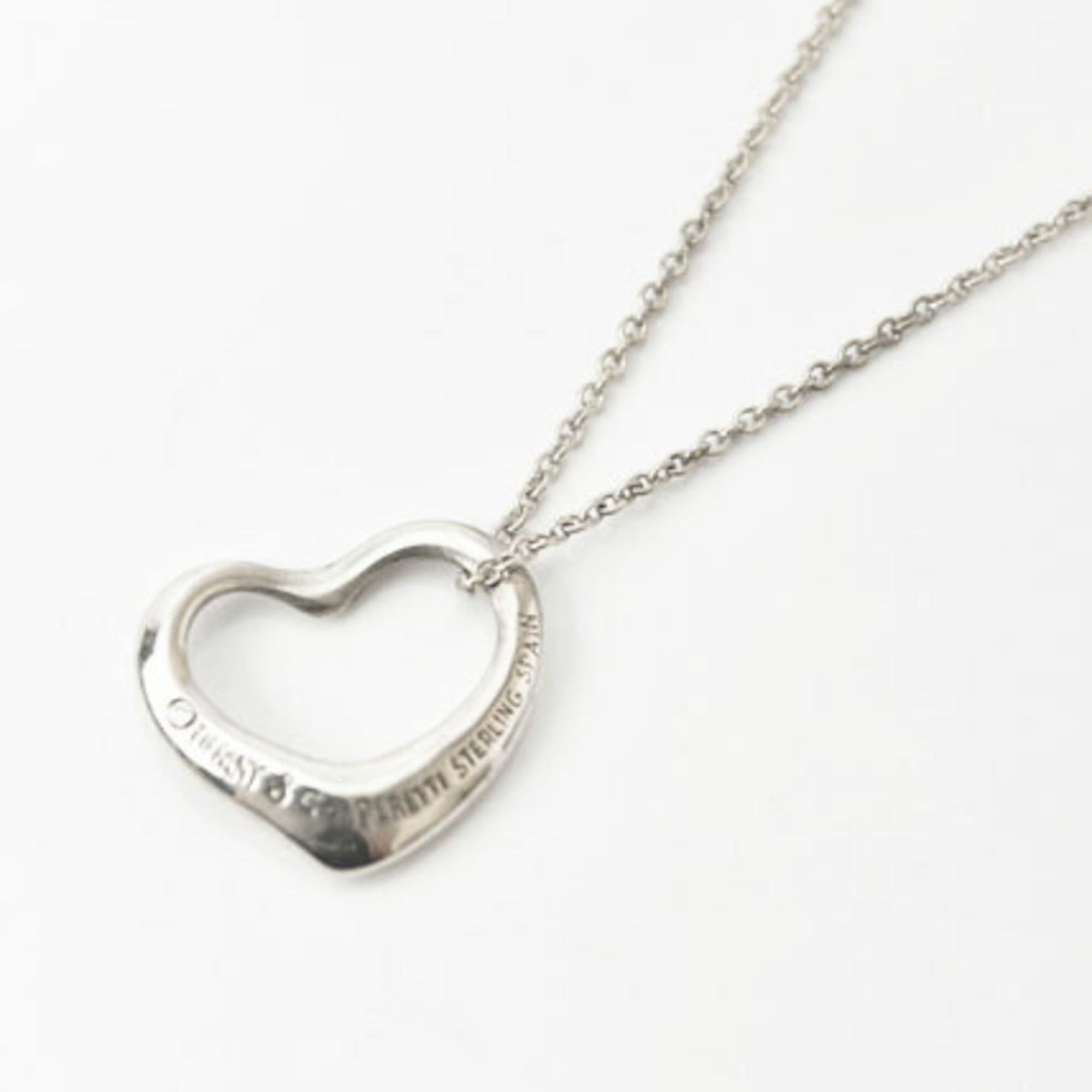 Tiffany Necklace Pendant Silver TIFFANY&Co. Heart Width 1.5cm