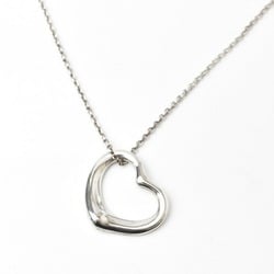 Tiffany Necklace Pendant Silver TIFFANY&Co. Elsa Peretti Heart Motif Width 2.1cm