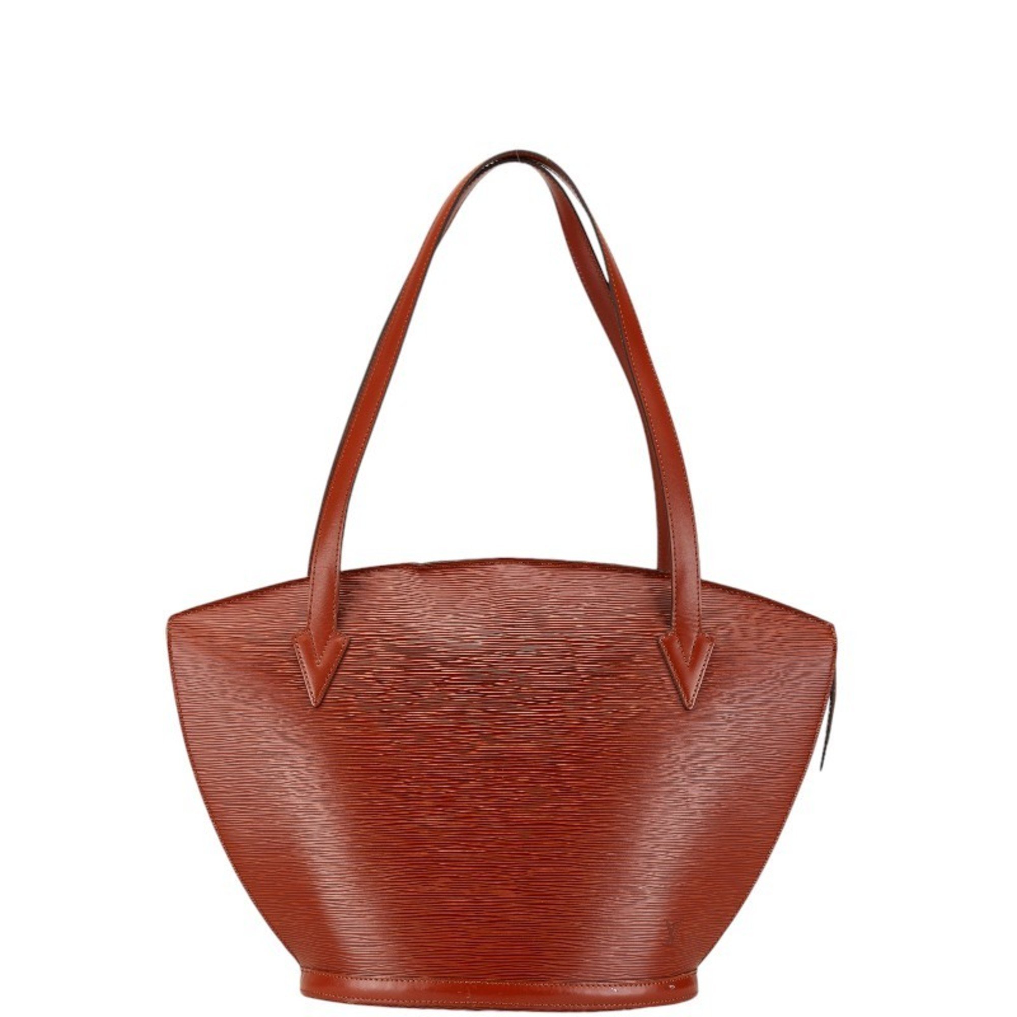 Louis Vuitton Epi Saint Jacques Handbag Tote Bag M52263 Kenya Brown Leather Women's LOUIS VUITTON