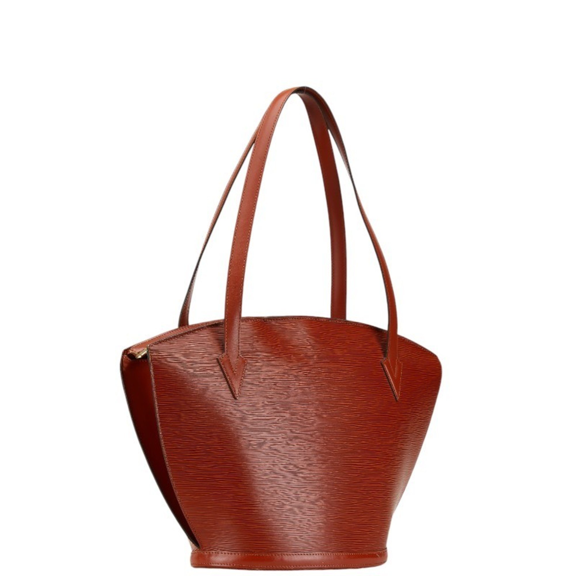 Louis Vuitton Epi Saint Jacques Handbag Tote Bag M52263 Kenya Brown Leather Women's LOUIS VUITTON