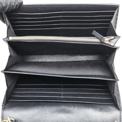 Gucci GG Marmont Chain Shoulder Wallet Bag 474575 Black Leather Women's GUCCI