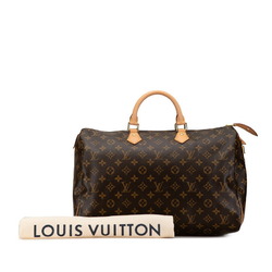 Louis Vuitton Monogram Speedy 40 Handbag Boston Bag M41522 Brown PVC Leather Women's LOUIS VUITTON