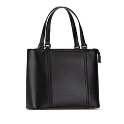 Burberry Nova Check Tote Bag Black Leather Women's BURBERRY