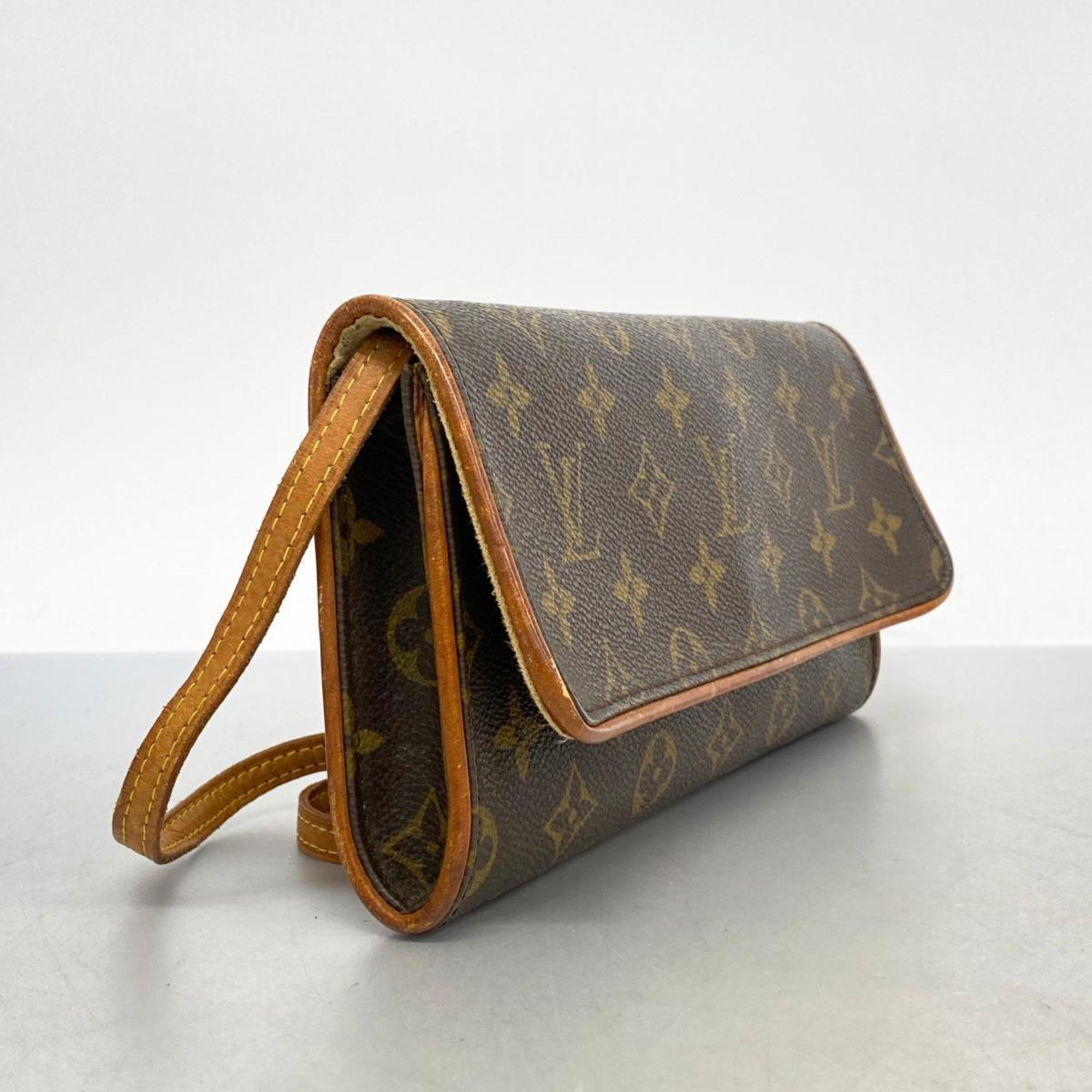 Louis Vuitton Shoulder Bag Monogram Pochette Twin GM M51852 Brown Women's