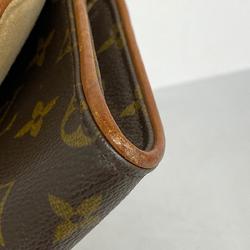 Louis Vuitton Shoulder Bag Monogram Pochette Twin GM M51852 Brown Women's