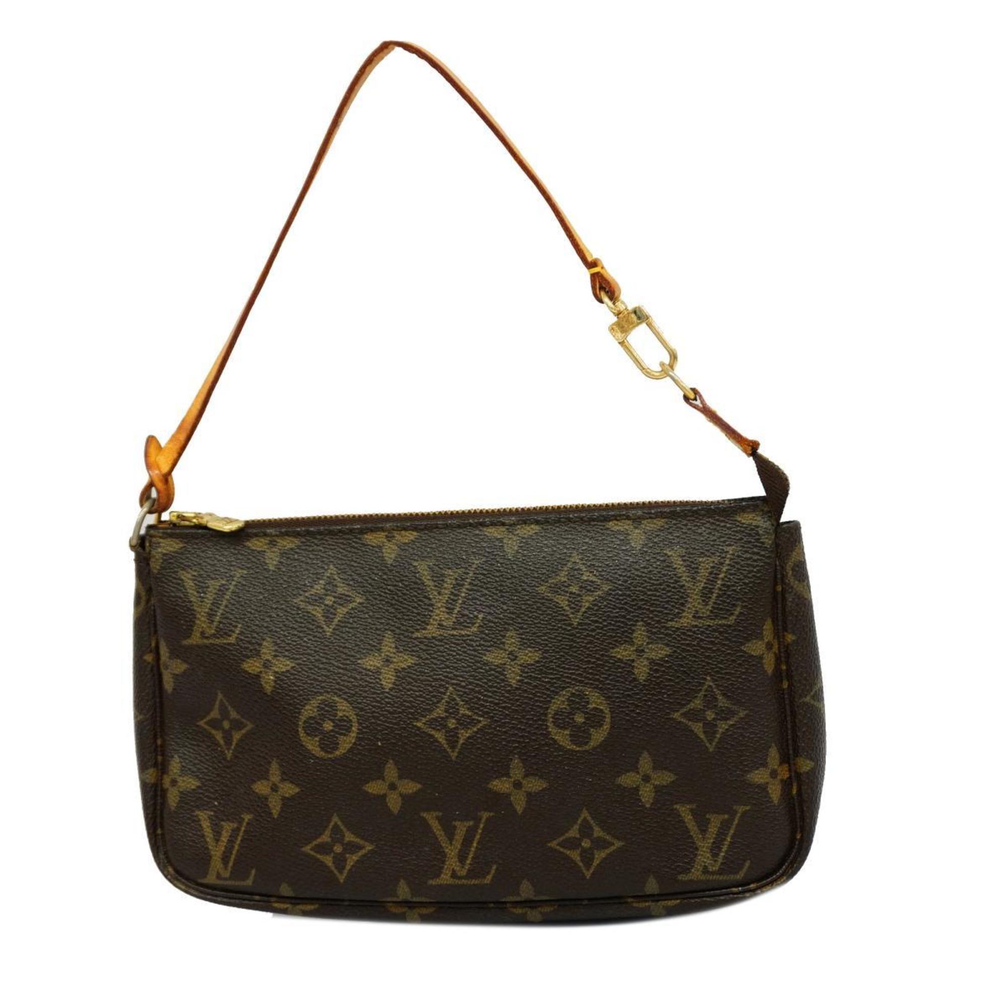 Louis Vuitton Pouch Monogram Pochette Accessoires M51980 Brown Women's