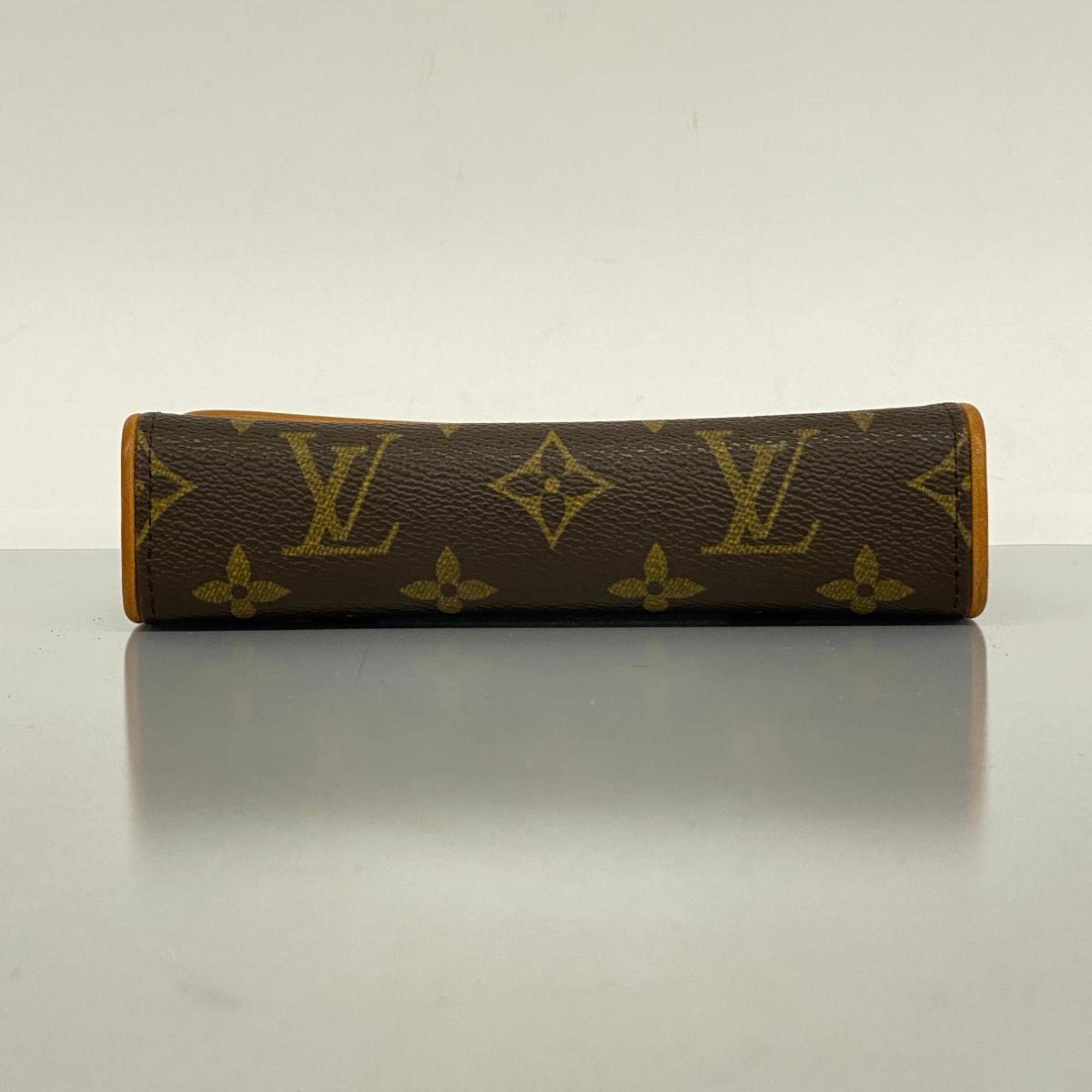 Louis Vuitton Waist Bag Monogram Pochette Florentine M51855 Brown Women's