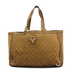 Gucci Tote Bag Abby 141472 Leather Brown Women's