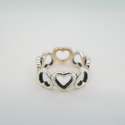 Tiffany Ring Heart K18PG Pink Gold 925 Silver Women's