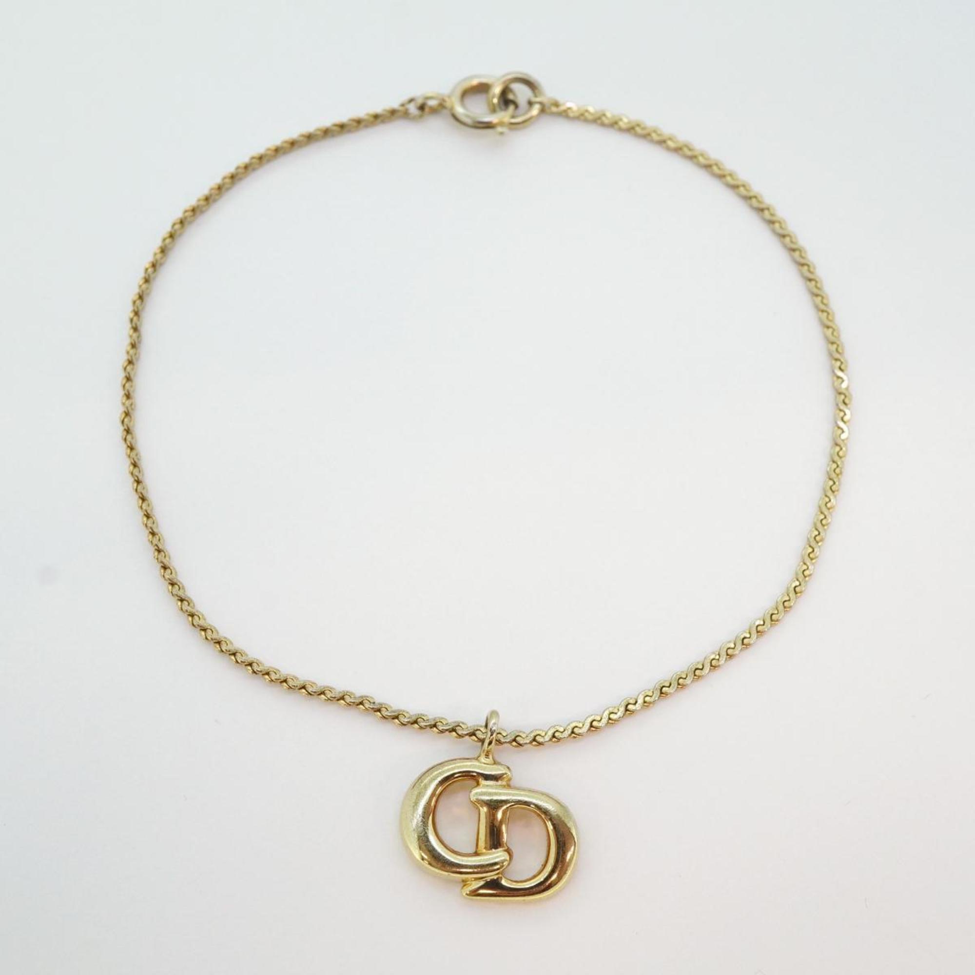 Christian Dior Bracelet CD GP Plated Gold Women's