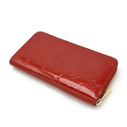 LOUIS VUITTON Louis Vuitton Monogram Vernis Zippy Wallet Round Long Enamel Pomme d'Amour Red M91981