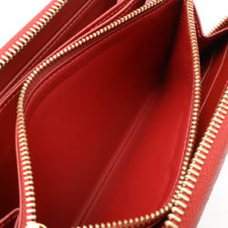 LOUIS VUITTON Louis Vuitton Monogram Vernis Zippy Wallet Round Long Enamel Pomme d'Amour Red M91981