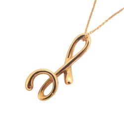 Tiffany Necklace Letter Initial K18PG Pink Gold Women's