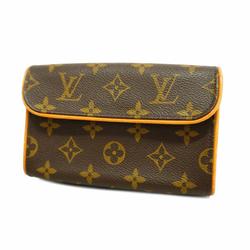 Louis Vuitton Waist Bag Monogram Pochette Florentine M51855 Brown Women's