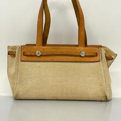 Hermes Tote Bag Airbag Cabas PM □H Stamp Toile GM Natural Women's