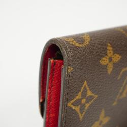 Louis Vuitton Long Wallet Monogram Portefeuille Emily M60136 Rouge Ladies