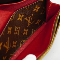 Louis Vuitton Long Wallet Monogram Portefeuille Emily M60136 Rouge Ladies