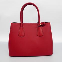 Prada handbag saffiano leather red ladies