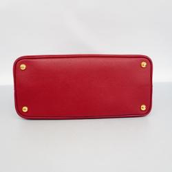 Prada handbag saffiano leather red ladies