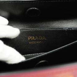 Prada handbag saffiano leather red ladies