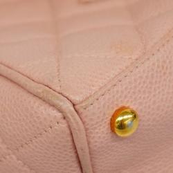 Chanel handbag Matelasse caviar skin pink ladies