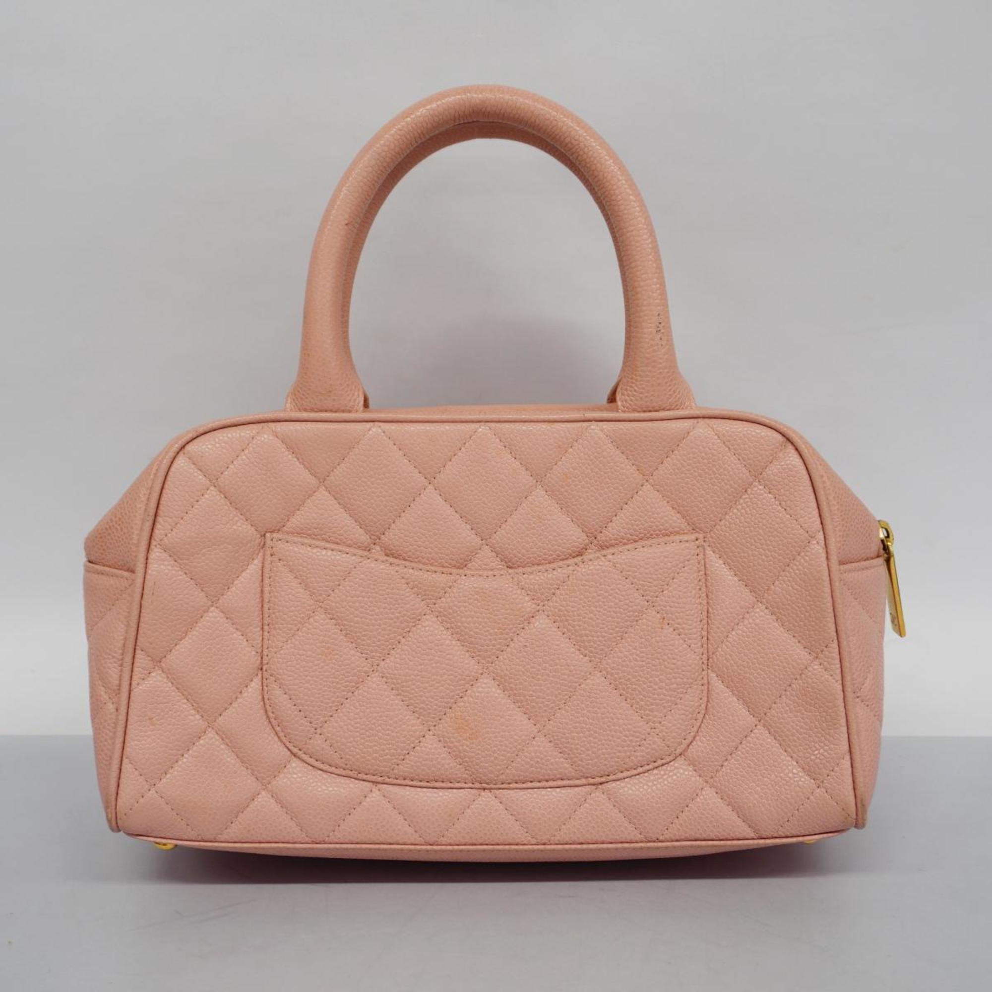 Chanel handbag Matelasse caviar skin pink ladies