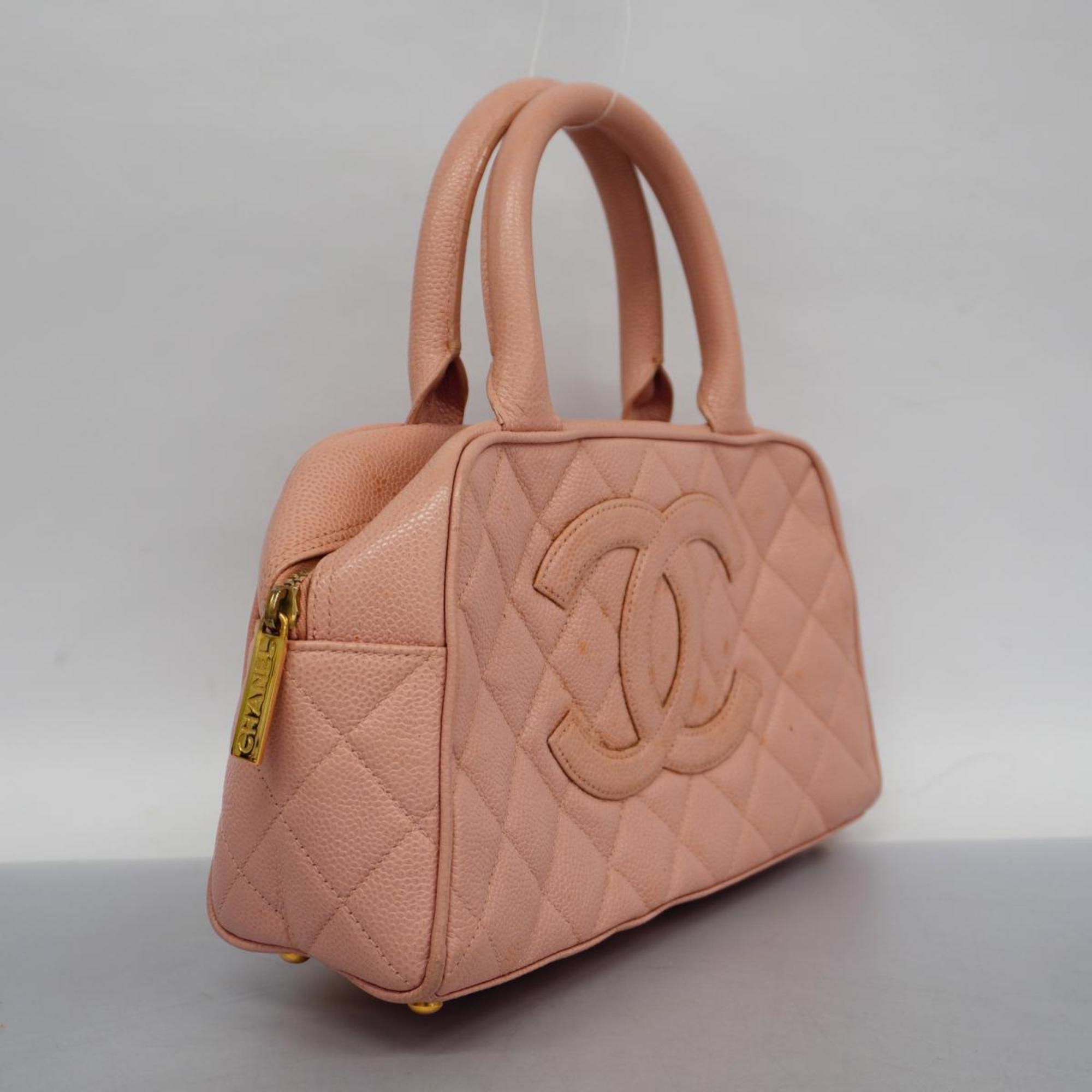 Chanel handbag Matelasse caviar skin pink ladies