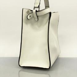 Fendi handbag peekaboo x-lite leather white ladies