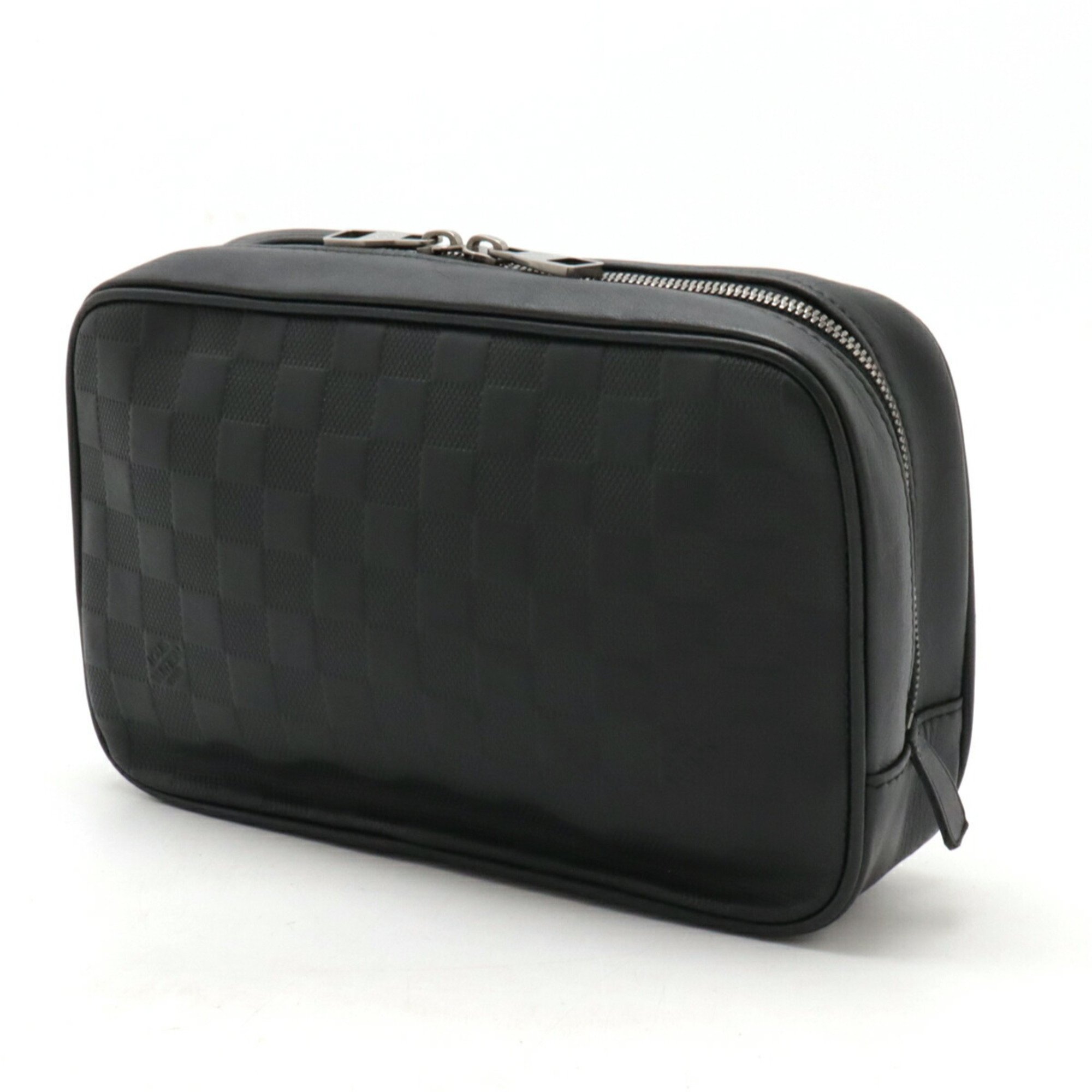 LOUIS VUITTON Damier Infini Truss Toilette Second Bag Clutch Pouch Onyx Black N23347