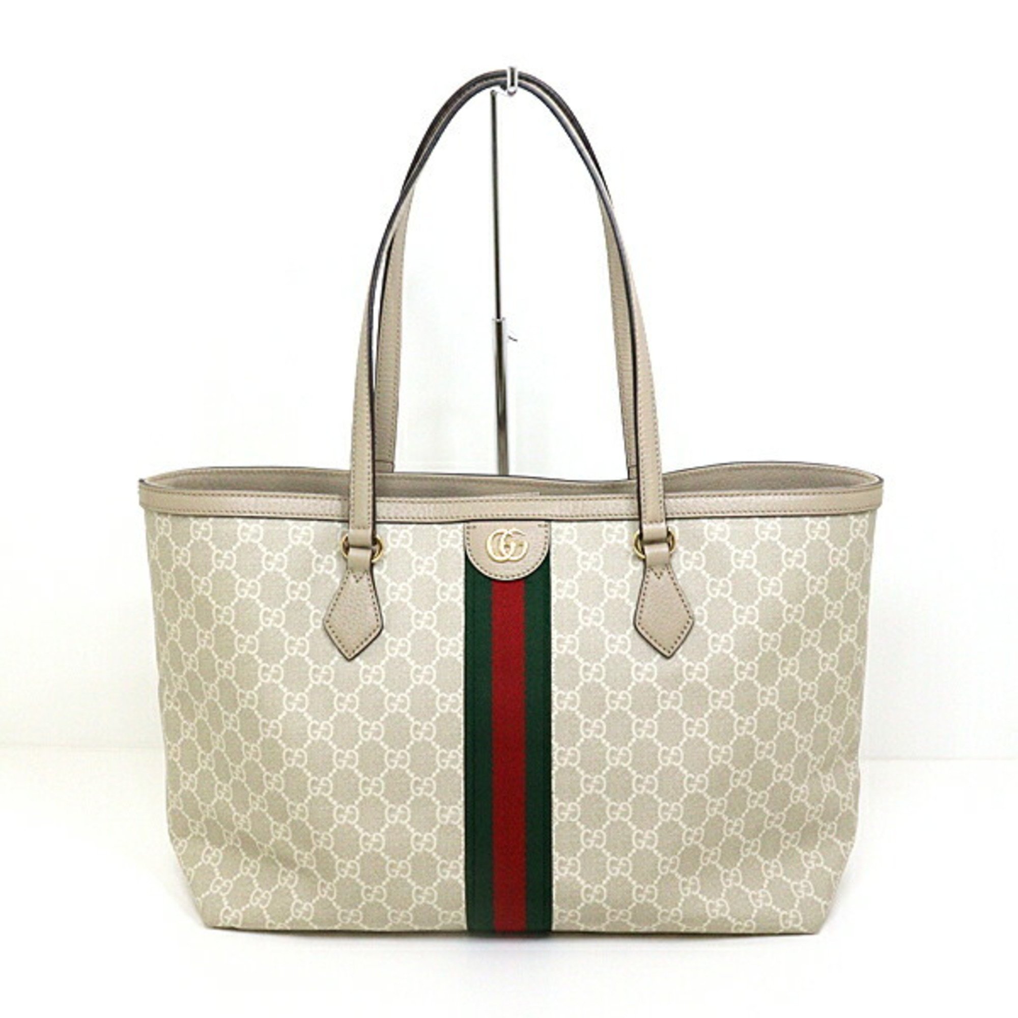 GUCCI Ophidia Medium Tote Bag 631685 GG Supreme Canvas Beige