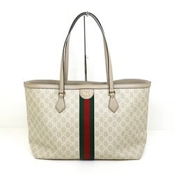 GUCCI Ophidia Medium Tote Bag 631685 GG Supreme Canvas Beige