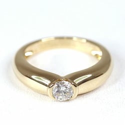 Cartier Sherry Diamond Ring #48 (actual size 8) 750YG (0.30ct) Finished