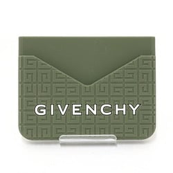 GIVENCHY 4G Rubber Card Holder Case Embossed BK60EJK1QP Khaki