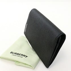 Burberry long wallet black leather