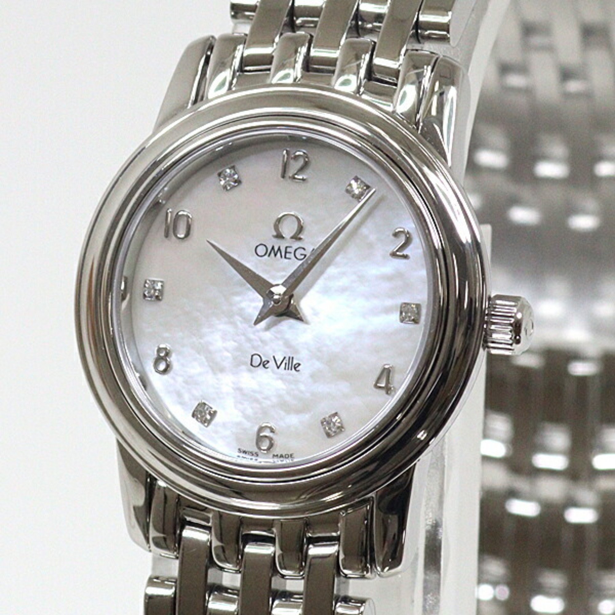 OMEGA Ladies' Watch De Ville 4570.75 Quartz SS Battery replaced and finished