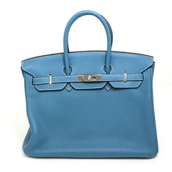 Hermes HERMES Birkin 35 Togo Blue Jean □L stamped Cleaned