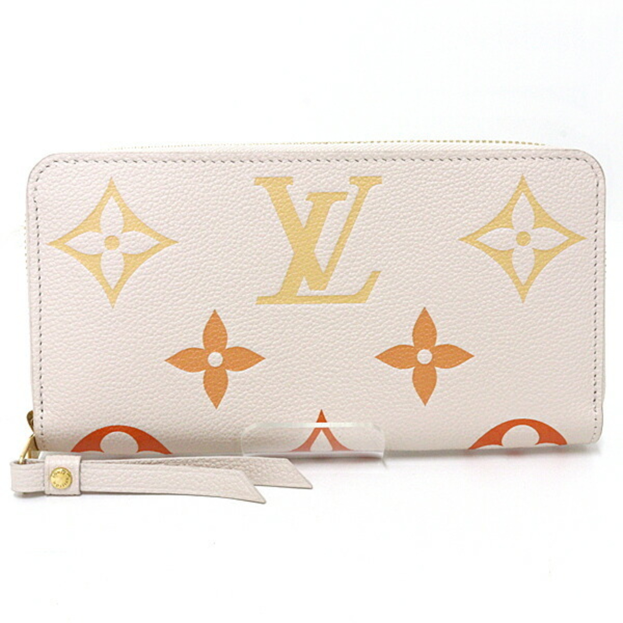 Louis Vuitton LOUIS VUITTON Zippy Wallet Round Long Monogram Empreinte M82206 Orange