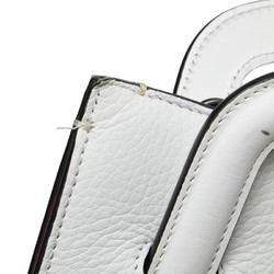 Christian Louboutin handbag shoulder bag white leather women's