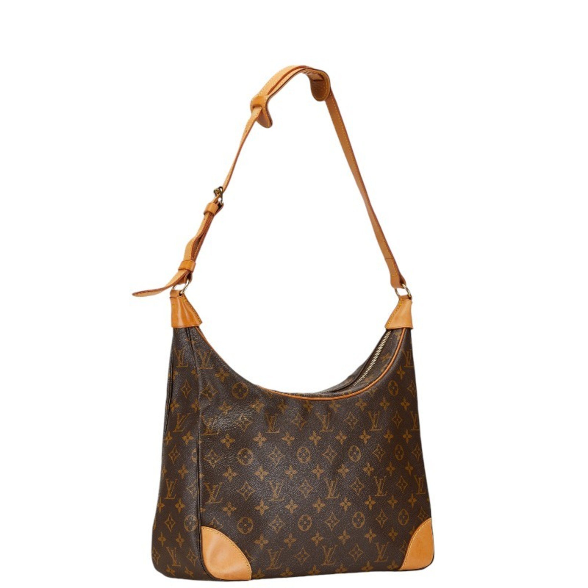 Louis Vuitton Monogram Boulogne 35 Bag M51260 Brown PVC Leather Women's LOUIS VUITTON