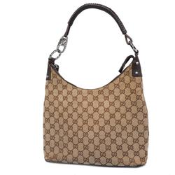 Gucci Shoulder Bag GG Canvas 115003 Brown Beige Women's