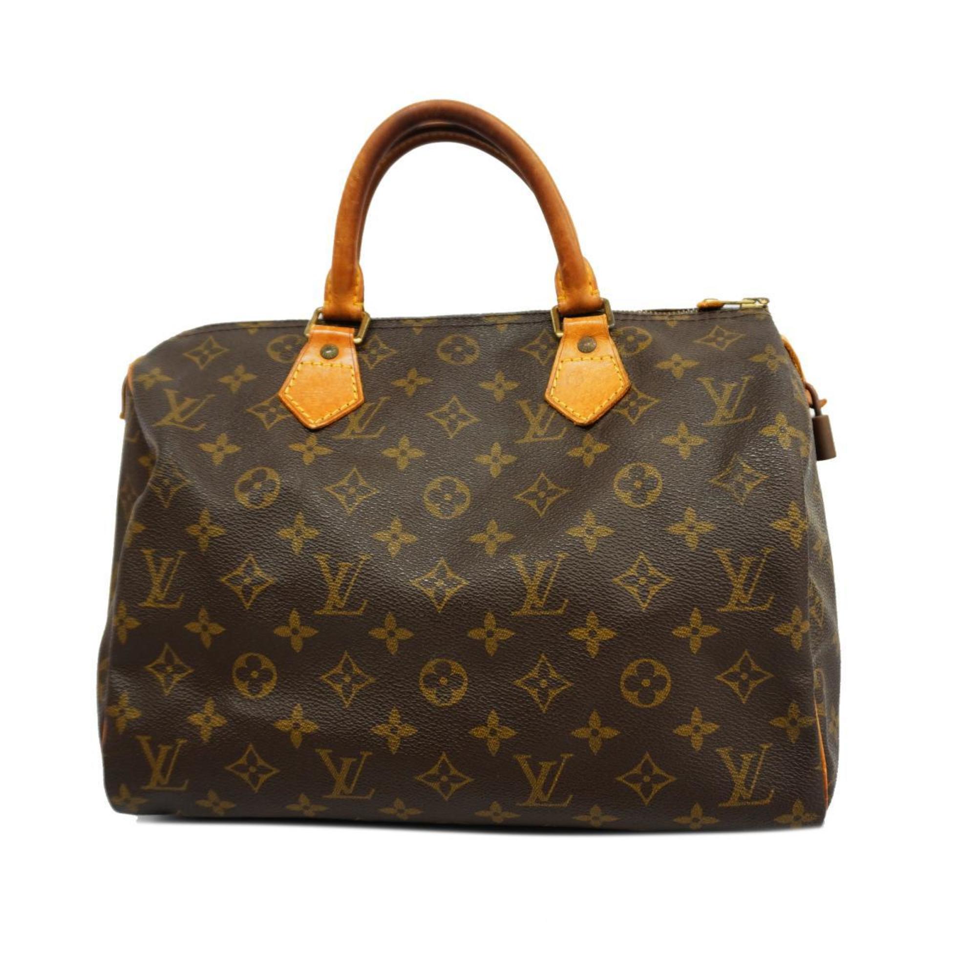 Louis Vuitton Handbag Monogram Speedy 30 M41108 Brown Ladies